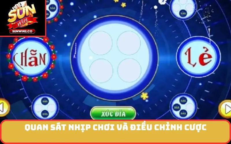 Quan sát nhịp chơi và điều chỉnh cược